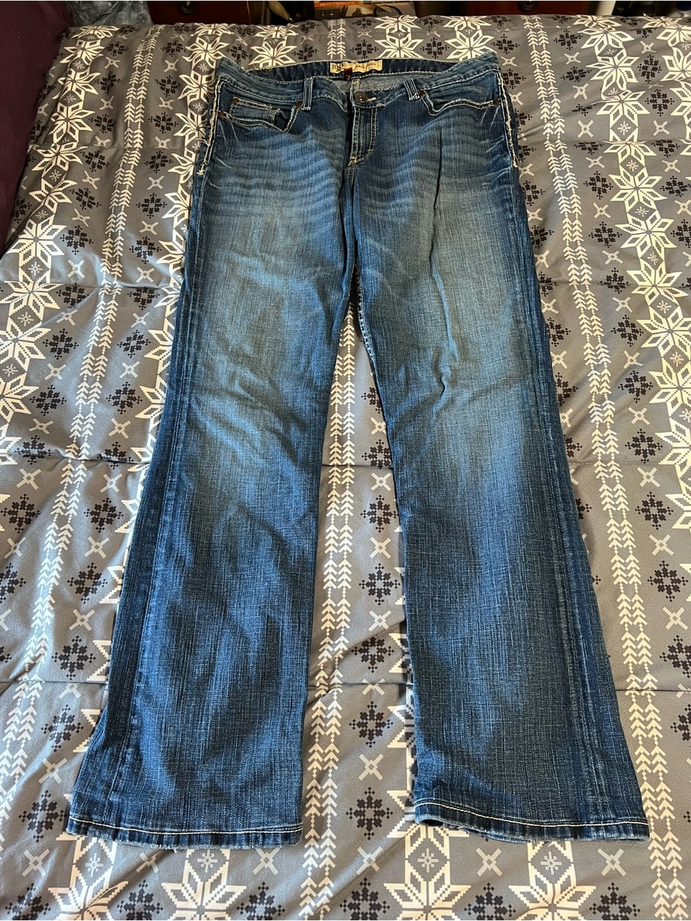 BKE Women's Bootcut Jeans in Dark Blue Wash